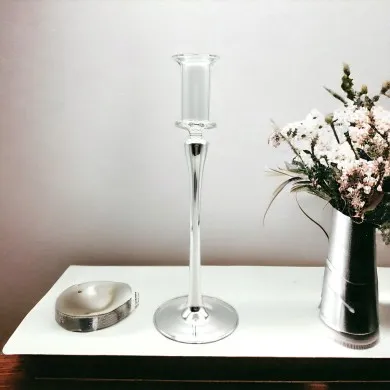 MIMOSA - ELEGANT Kerzenhalter mit Spiegeleffekt aus Muranoglas