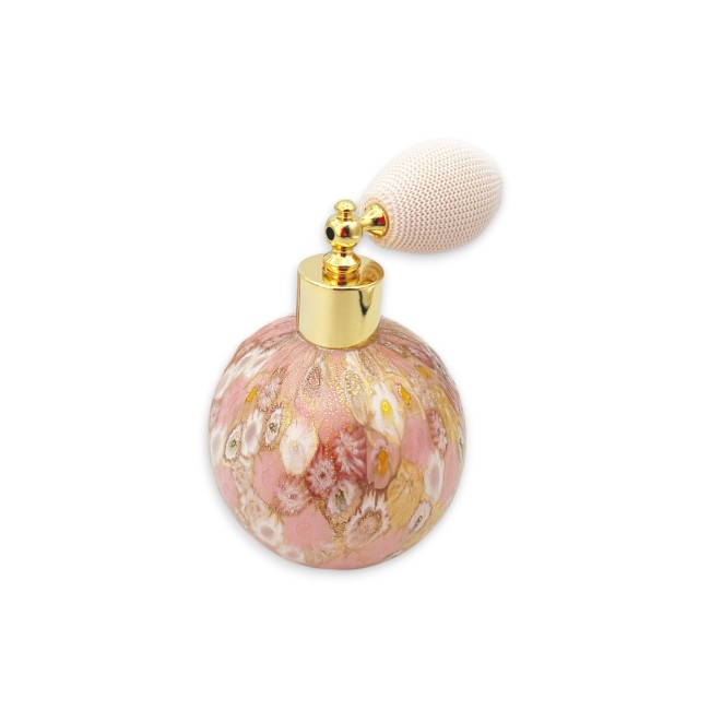 AUDREY - Flacon de parfum avec vaporisateur en verre de Murano avec or et Murrine