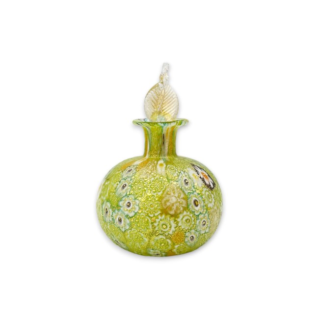 CAMOMILLA – Diffusorflasche aus Muranoglas für ätherische Öle mit Murrine und Blattgold