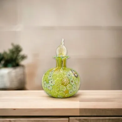 CAMOMILLA – Diffusorflasche aus Muranoglas für ätherische Öle mit Murrine und Blattgold