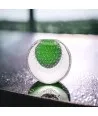 VIRGINIA - Jarrón artístico en cristal de Murano sumergido VERDE MANZANA