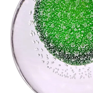 VIRGINIA - Jarrón de cristal de Murano | Jarrón MANZANA VERDE en vidrio sumergido