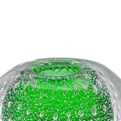 VIRGINIA - Jarrón de cristal de Murano | Jarrón MANZANA VERDE en vidrio sumergido
