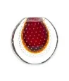 VIRGINIA – Künstlerische Vase aus getauchtem Muranoglas FEUERROT
