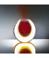 VIRGINIA – Künstlerische Vase aus getauchtem Muranoglas FEUERROT