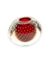 VIRGINIA - Vase aus Muranoglas | BERNSTEIN ROT Vase aus getauchtem Glas