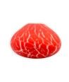 VULKA - Jarrón artístico satinado ROJO CORAL en cristal de Murano