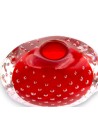 VIRGINIA - Murano glass vase | RED vase in submerged glass