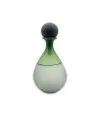 FIONA - Vinagrera de cristal de Murano satinado verde y gris con tapón grande