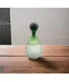 FIONA - Vinagrera de cristal de Murano satinado verde y gris con tapón grande