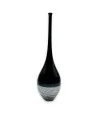ADA - Jarrón de cristal de Murano con cuello largo NEGRO
