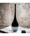 ADA - Jarrón de cristal de Murano con cuello largo NEGRO