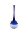 RENE' - Jarrón de cristal de Murano AZUL con cuello largo
