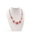 JUDIT | Halskette mit rosa Perlen | Murano-Store