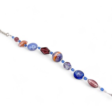 CAPRI | Joyería | Pulsera con perlas lilas | Murano-Store