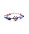 CAPRI - Elegant spring bracelet AMETHYST and LILAC in Murano glass