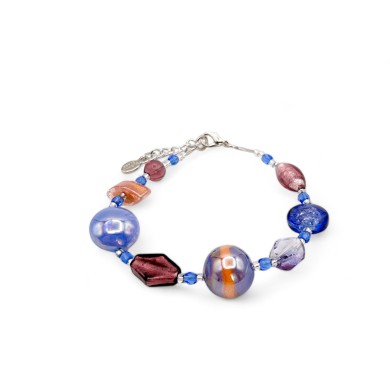 CAPRI | Joyería | Pulsera con perlas lilas | Murano-Store