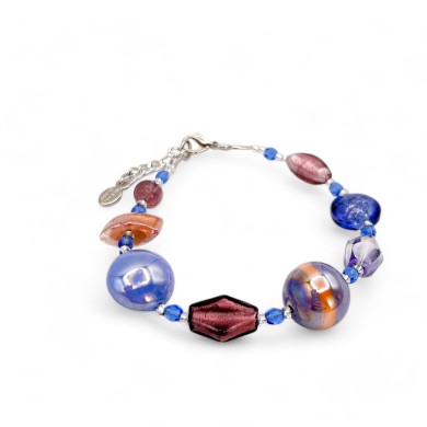 CAPRI | Joyería | Pulsera con perlas lilas | Murano-Store