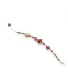 JUDIT | Bracelet rouge et rose raffiné | Murano-Store