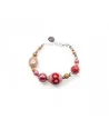 JUDIT | Bracelet rouge et rose raffiné | Murano-Store
