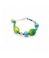 JUDIT | Pulsera verde y azul | Murano-Store