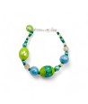 JUDIT | Pulsera verde y azul | Murano-Store